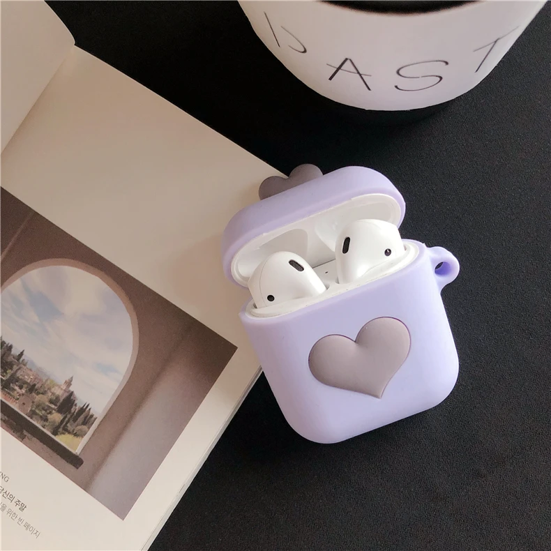 Love Heart Case For AirPods Bluetooth Wireless Earphone Case  (13)