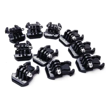 

10pcs Buckle Clip Basic Mount for Gopro Go Pro Hero HD 2 3 3+ 4 5 6 7 8 Accessories Case Helmet for XiaoMi yi camera accessories