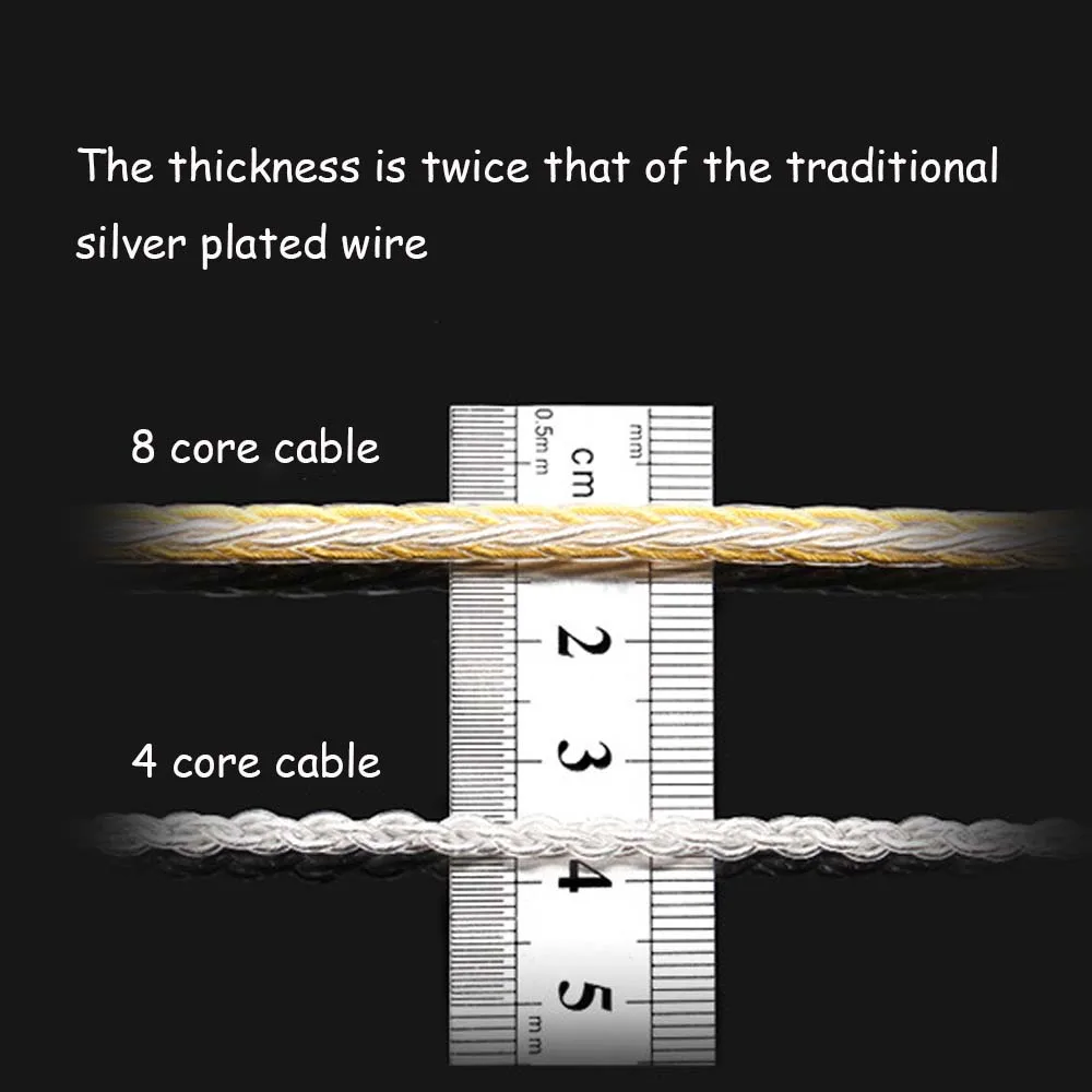 E4077-8 Core Upgrade Silver Plated Cable-3