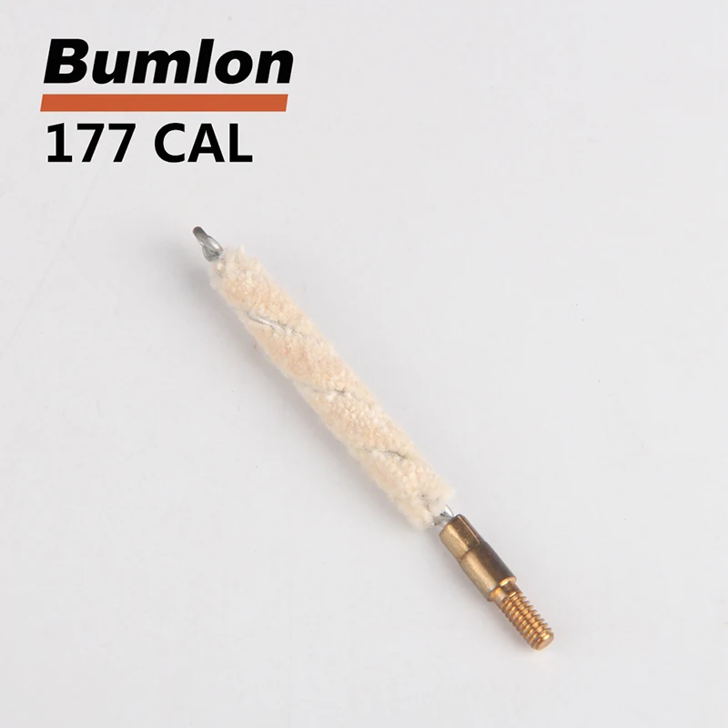 Tactical .177cal Mop Brush Cotton Clean Swab Gun Cleaning Brush for Hunting Rifle  5pcslot RL37-0049-177 (1)