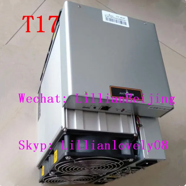 Б/у AntMiner T17 40T Asic Miner Sha256 Bitcoin BCH BTC Mining machine bitmain с оригинальным блоком питания