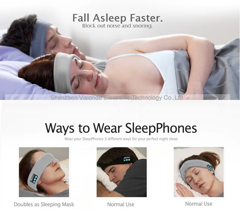 Ubit Smart Wearable Headphone Stereo Magic Music Headband Sports Bluetooth Wireless Headset With mic Answer Call for SmartPhone