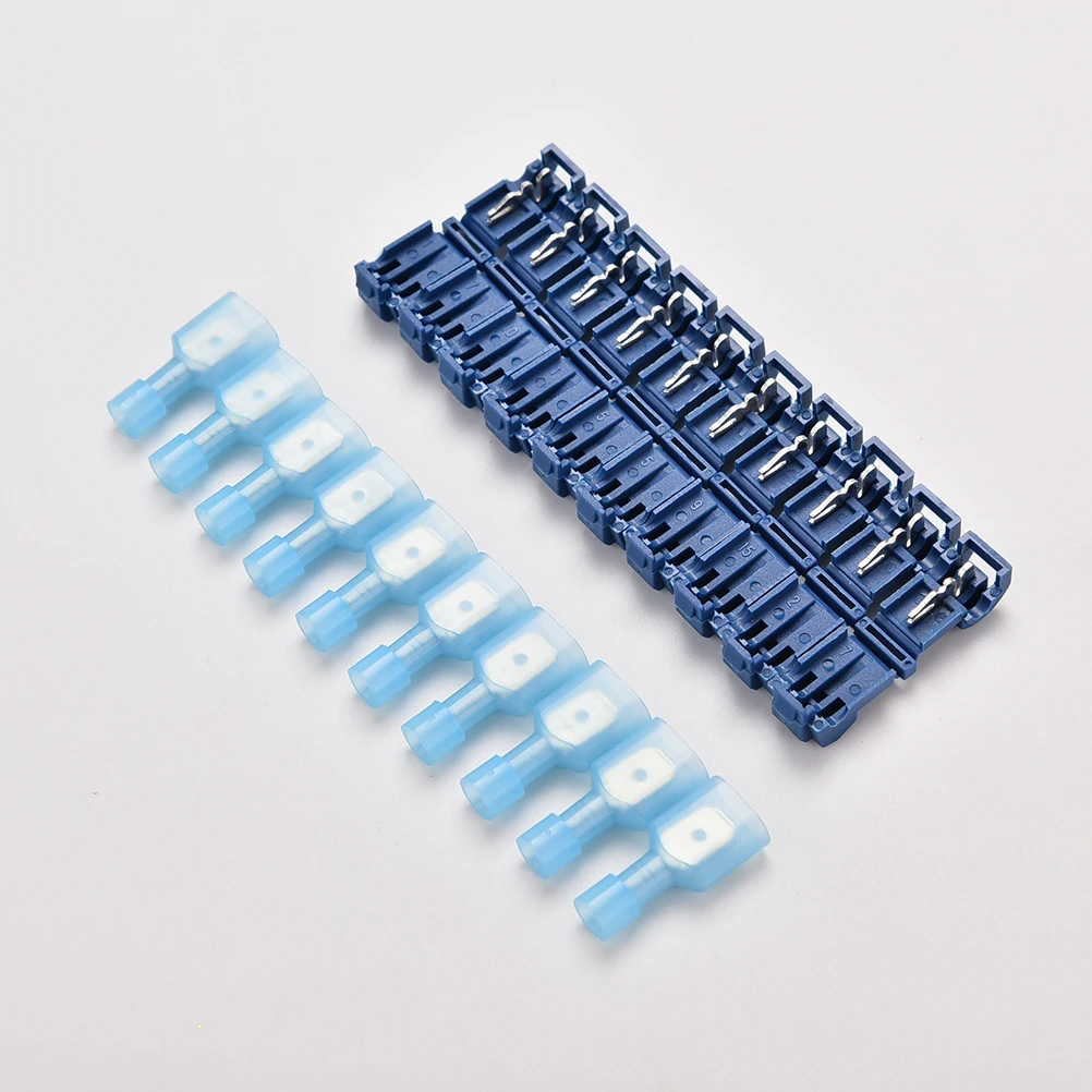 10pcs Blue carved handle non-slip stripes potentiometer knob