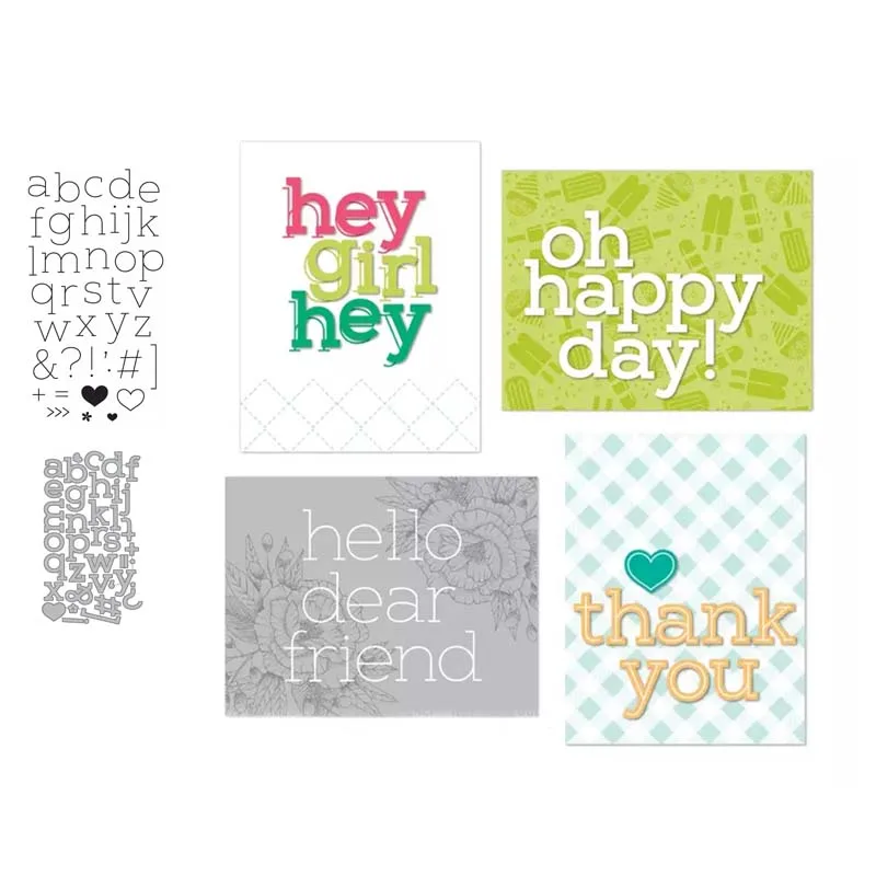 

26 letter Metal Cutting Dies and stamps Talk box Stencils for DIY Scrapbook Photo Album Paper Card Decorative