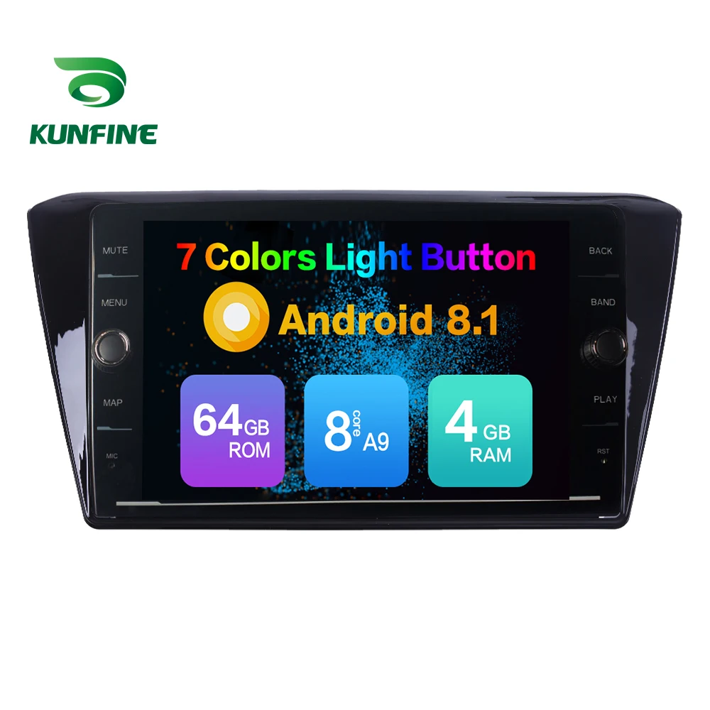 Восьмиядерный ОЗУ 4 ГБ Android 8 1 автомобильный DVD GPS навигационный плеер Deckless стерео