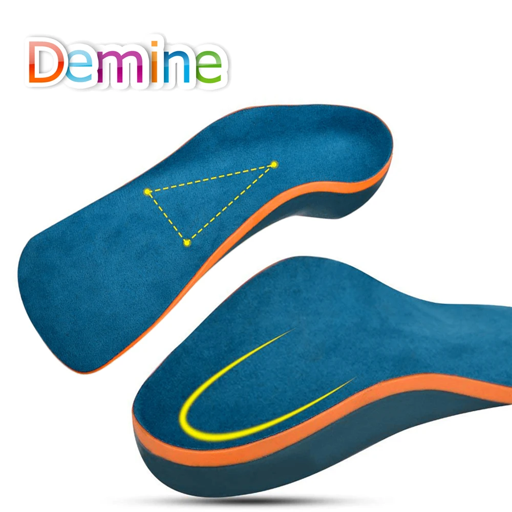Demine الأطفال العظام النعال الرجل المسطحة مصحح قوس دعم تقويم العظام منصات طفل الأطفال أحذية منصات القدم الرعاية الصحية