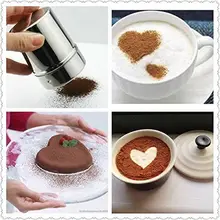 Шейкер для кофе и шоколада молотое какао Порошковая соль глазурь сахар капучино кофейный фильтр крышка Горячая