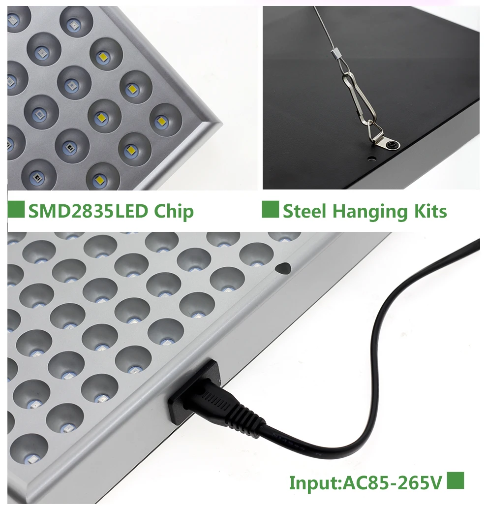 Full Spectrum Panel LED Grow Light (16)