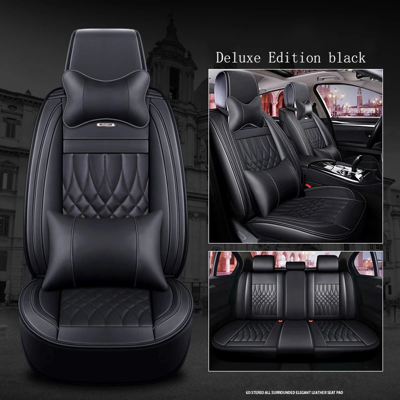 

WLMWL Universal Leather Car seat cover for Renault all models logan scenic fluence duster megane captur laguna kadjar