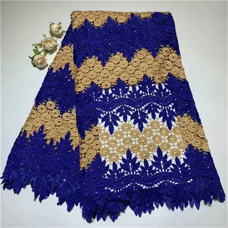 

2019 Latest African Lace Fabric 2019 High Quality Cord Lace Nigerian Lace Fabric For Party Dress