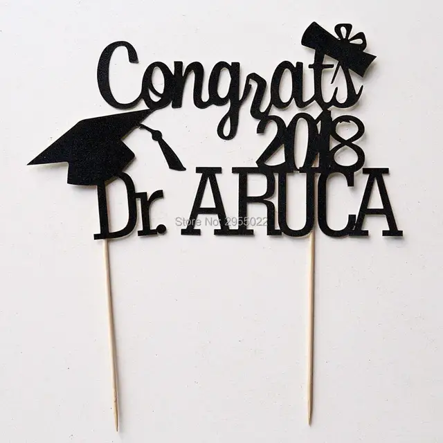 personalized graduation cake topper