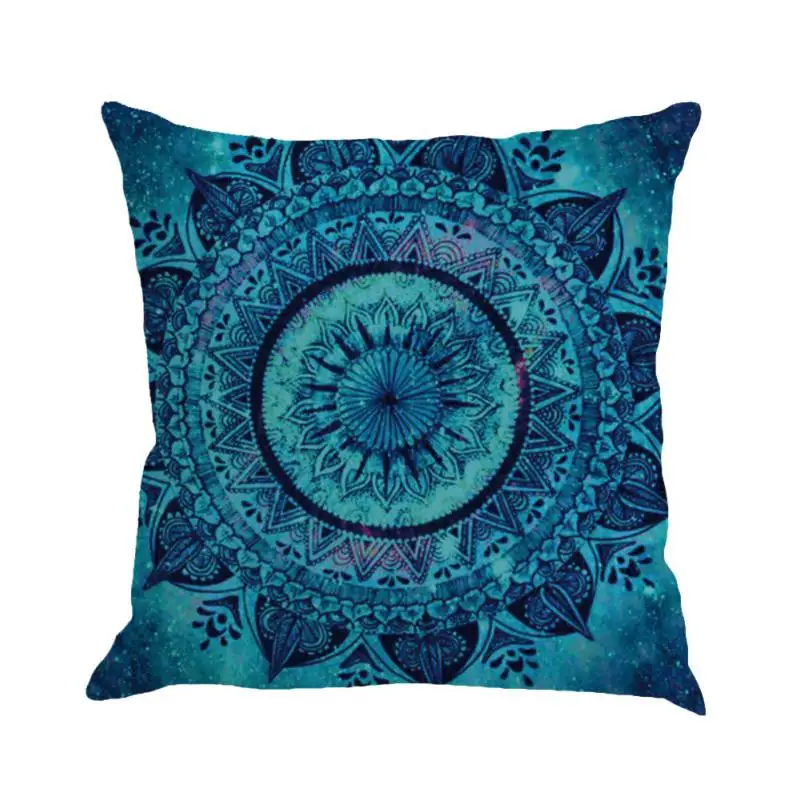 

Bohemian Pillowcase Ethnic Flower Mandala Series Cotton Linen Square Cushion Cover Christmas Pillowcase Home Decoration