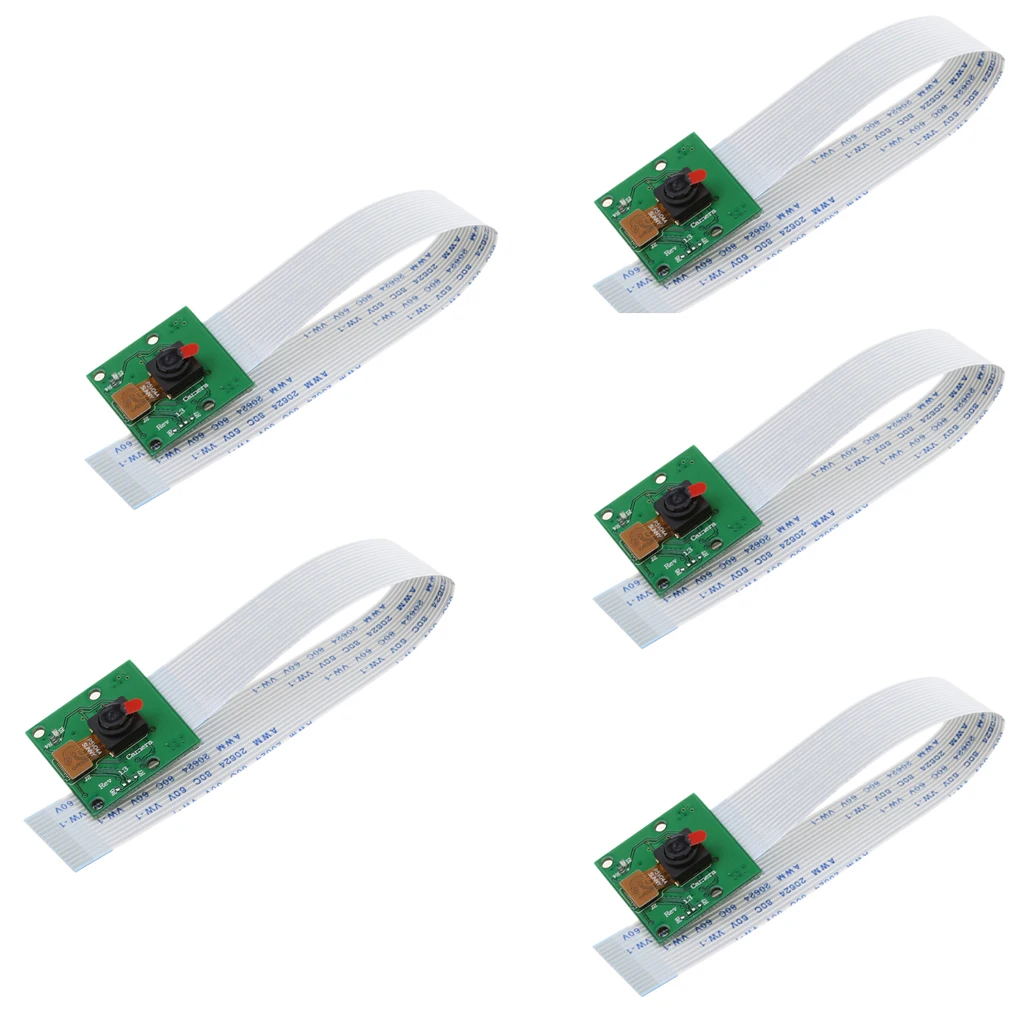 5x 5MP 1080p Sensor Camera Video Cable Module for Raspberry Pi A/B/B+