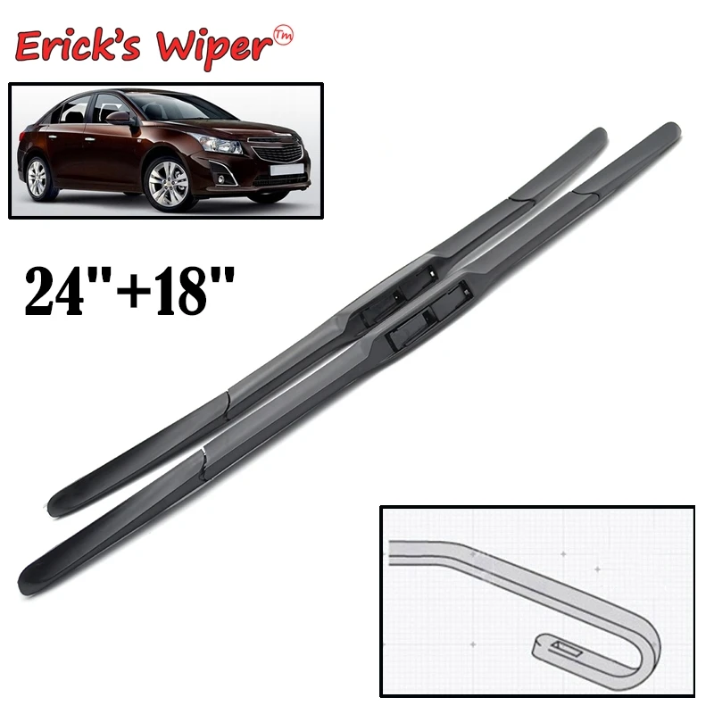 

Erick's Wiper Front Hybrid Wiper Blades For Chevrolet Cruze J300 2009 - 2015 Windshield Windscreen Front Window 24"+18"