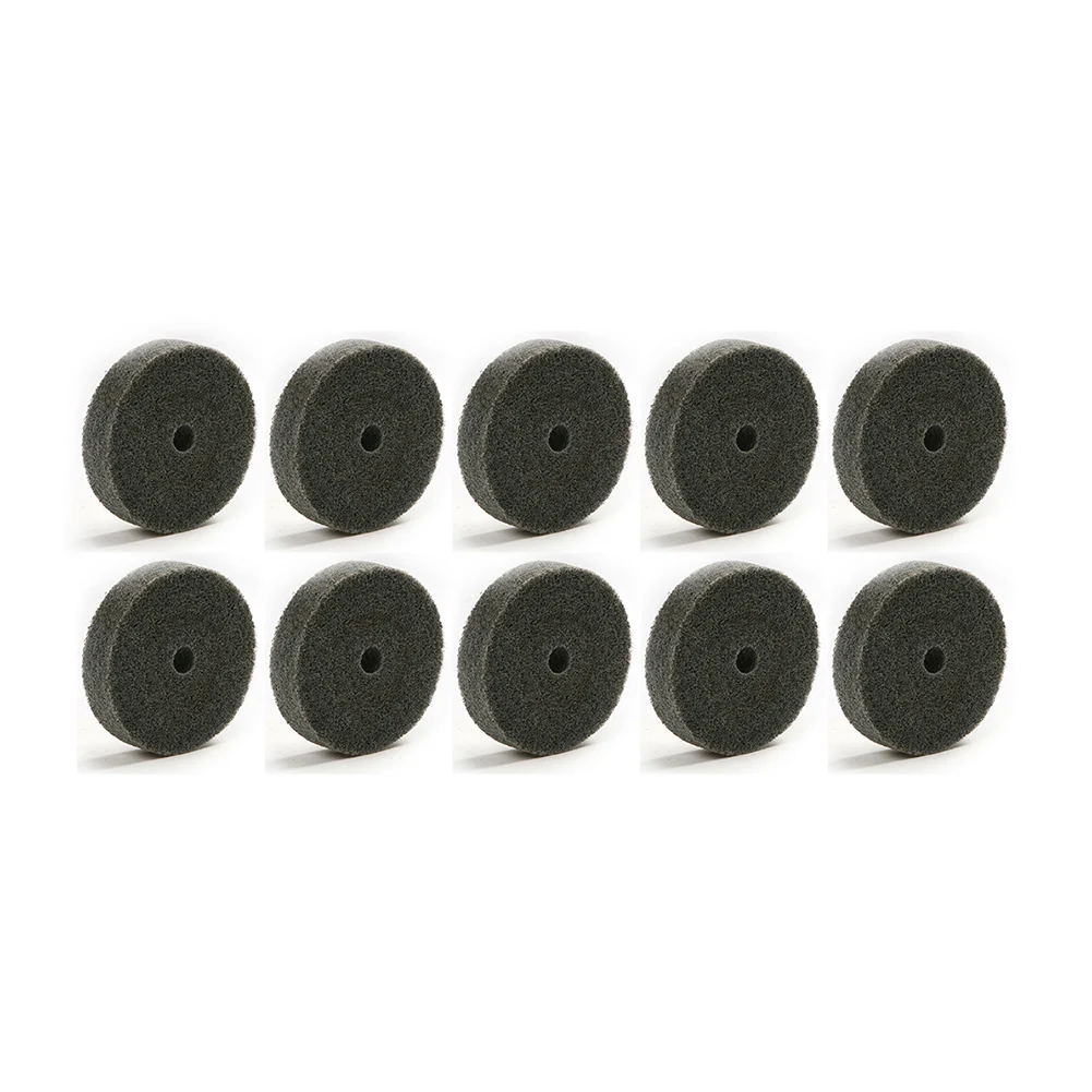 

10pcs 75mm Nylon Fiber Round Abrasive Polishing Buffing Wheel Disc Buffing Pad