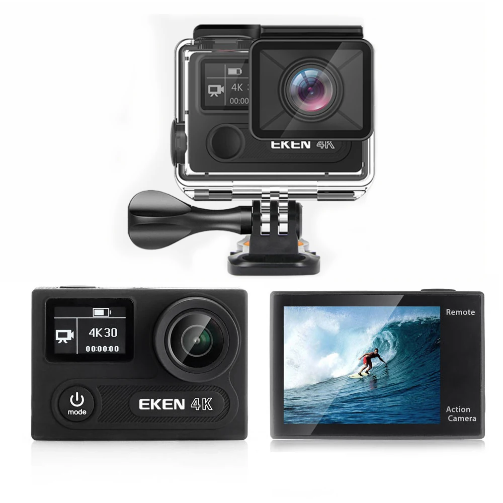 Оригинальный eken H8r спортивные Камера cверхвысокая чёткость 4k 30FPS Wi Fi 2 0