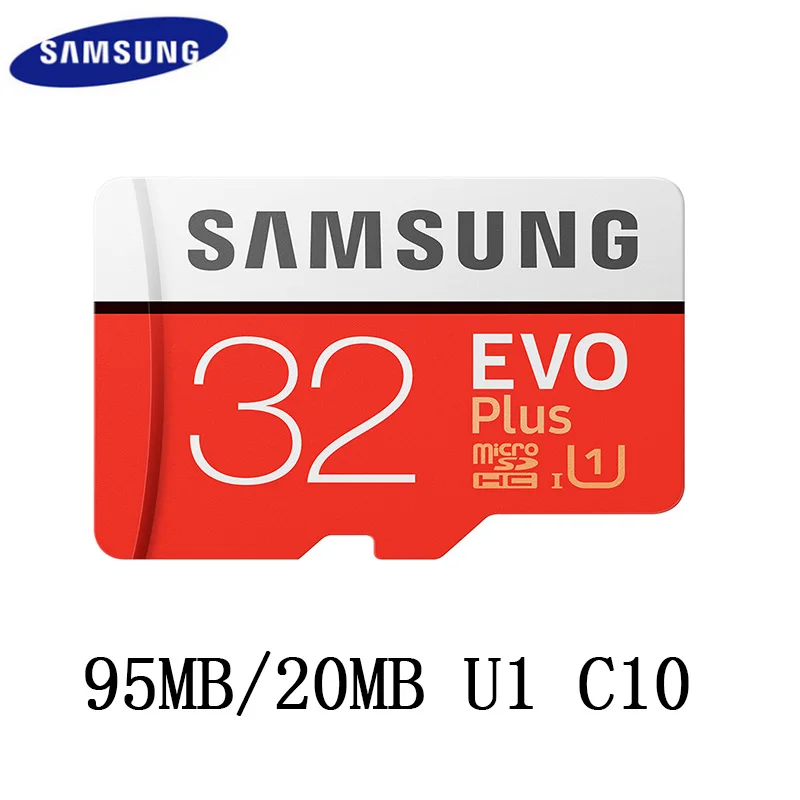 Лучший SAMSUNG Флеш карта памяти Micro SD 32 Гб Class 10 EVO + EVO Plus 256 ГБ 128 Гб 64 ГБ 16 ГБ TF Trans карта картао де Мемория