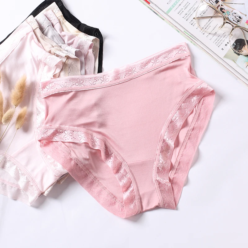 

100% silk Lace Panties Seamless Women Underwear Briefs knitted Silk for Ladies Bikini Lingerie DropShipping