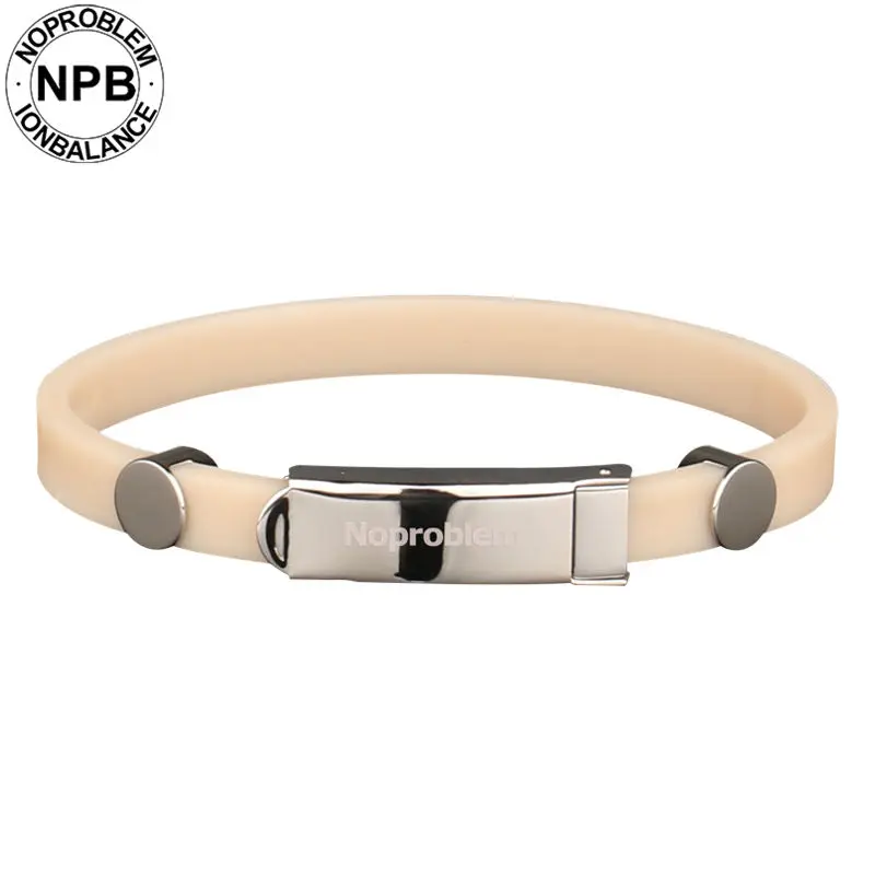 Силиконовый браслет Noproblem 023 водонепроницаемый турмалин Германия|bangle bracelet|tourmaline