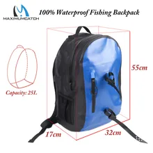 Maximumcatch 25L/30L Сухой Рюкзак Водонепроницаемый рыболовный мешок ультра-прочный 500D ПВХ водораздел Рыболовная Сумка с держателями для удочек