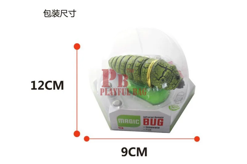 Pb игривый сумка смешно моделирования Инфракрасный RC дистанционного Управление страшно жутко насекомых caterpillar игрушки подарок на Хэллоуин