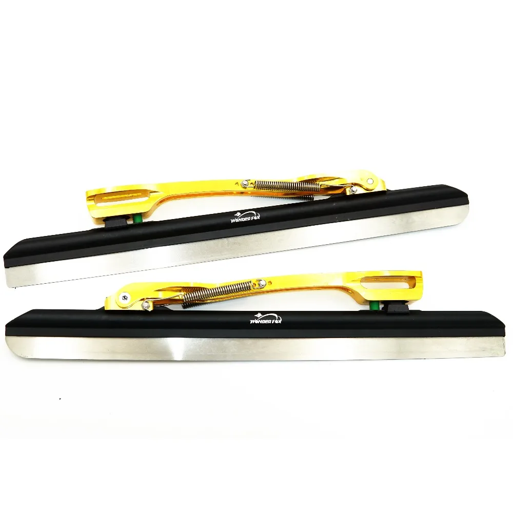 المهنية 7005 سبائك الألومنيوم أنبوب التصفيق حافل الجليد التزلج شفرة 64HRC خلع تزلج الأحذية سكين 1.1 ملليمتر إطار