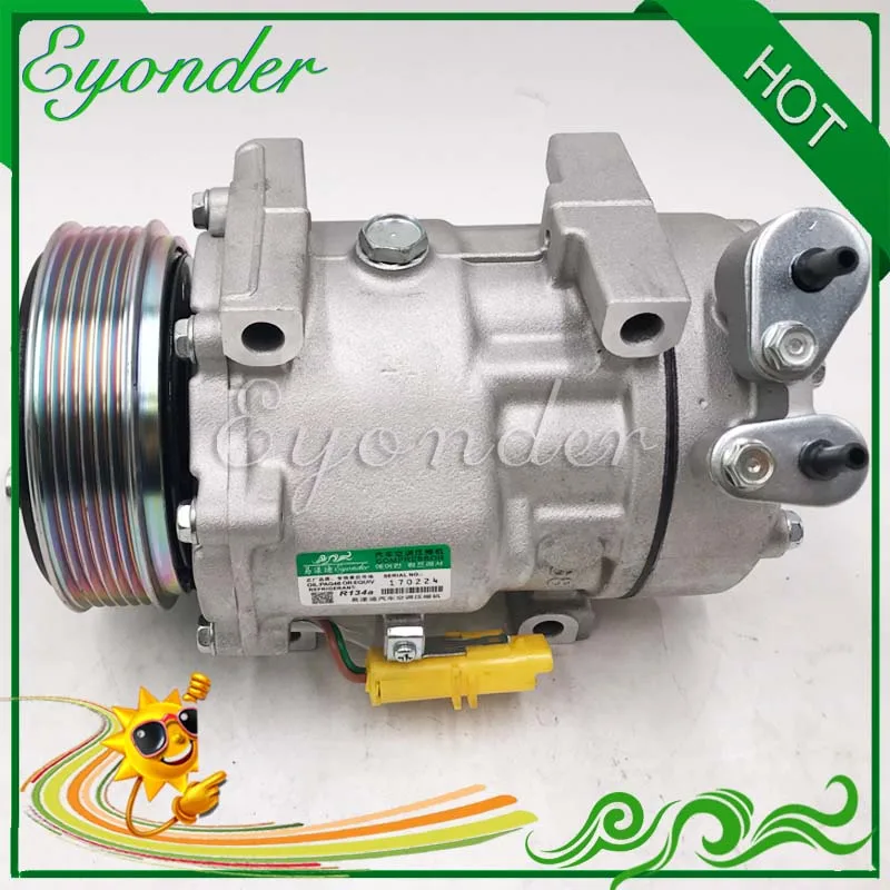 Sd7v16 A/c Air Conditioning Compressor Cooling Pump For Fiat Scudo 220p 220l 272 1.6 2.0