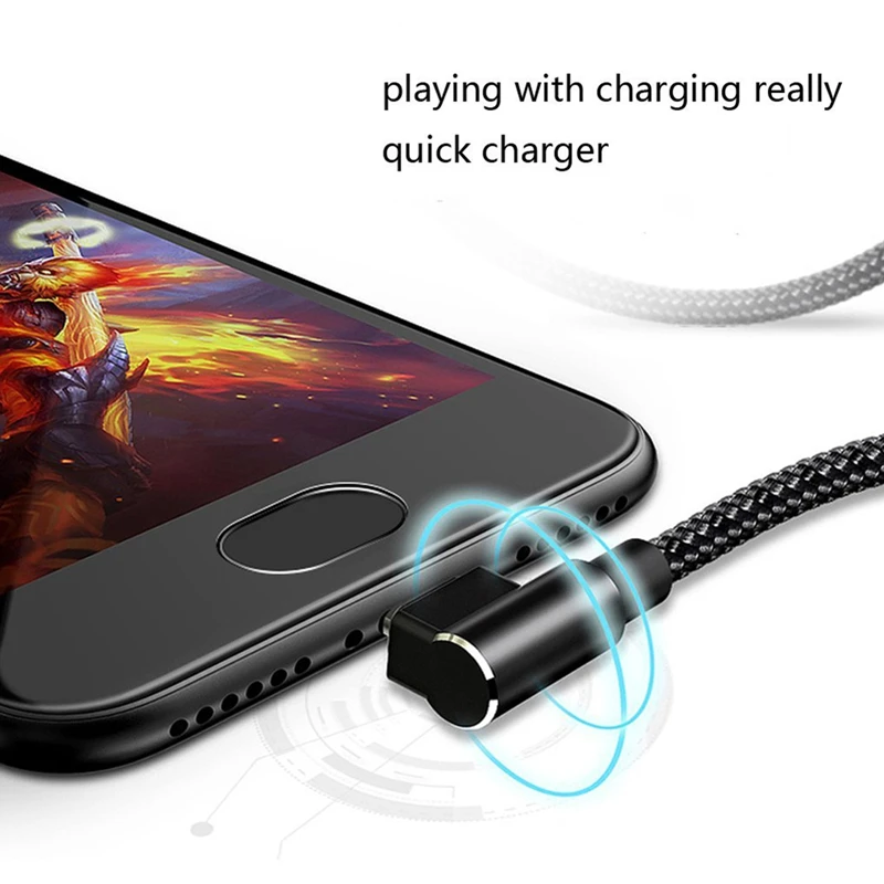 Byleen USB C линия 3 1 Быстрая зарядка 90 градусов L Тип шнур для передачи данных зарядное