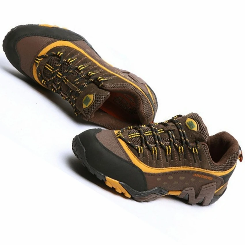 men outdoor sport hiking shoes waterproof hunting trekking genuine