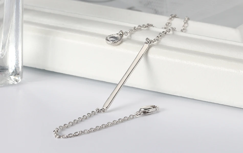 ORSA JEWELS, женские браслеты из серебра 925 пробы, идеальная полировка, простой дизайн, браслет-цепочка, Модные женские ювелирные изделия SB23