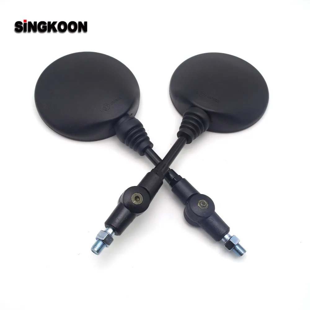 

Universal 10mm Motorcycle Rearview Mirrors Black Scooter Moto Side Mirrors FOR ktm 790 duke jawa 350 hayabusa 1999-2007 klr 650