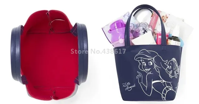 Новая мода маленькая Русалка Принцесса PU сумка Детская сумка для обеда для женщин девочек Сумка Ланчбокс сумки Lunchbag сумка для пикника