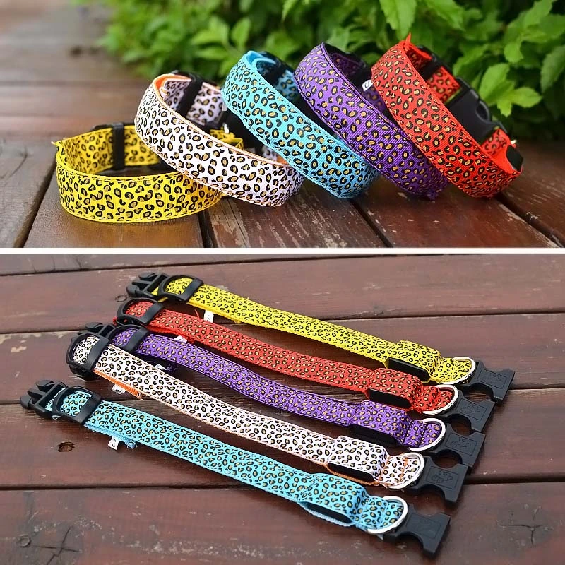 Leopardo-di-modo-LED-Pet-Dog-Collar-Lampeggiante-In-Nylon-Illuminazione-di-Sicurezza-LED-Collare-2 (1)