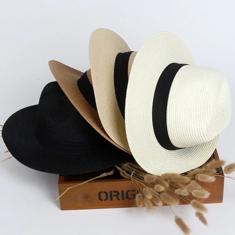 Лето соломы флоппи широкими полями Для женщин Панама Защита от солнца Hat для элегантных леди Chapeu feminino Fedora Кепки Queen Защита от солнца пляжные капот защита от солнца Hat