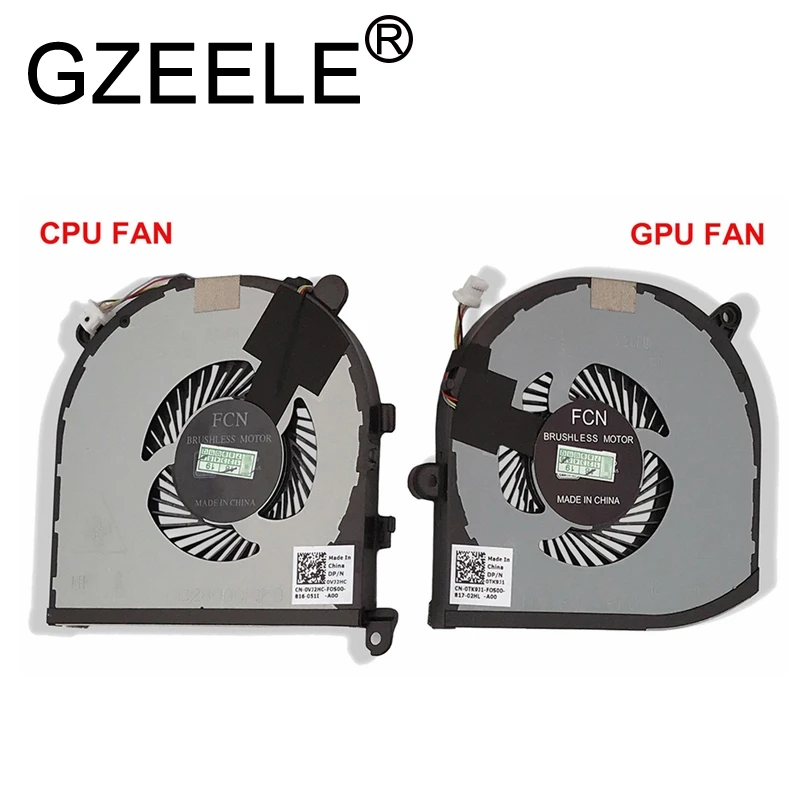 GZEELE جديد وحدة المعالجة المركزية مروحة تبريد لديل XPS 15 9560 سلسلة الدقة 5520 M5520 CPU GPU مروحة 0TK9J1 R و r0VJ2HC L CPU و GPU التبريد GZEELE جديد وحدة المعالجة المركزية مروحة تبريد لديل XPS 15 9560 سلسلة الدقة 5520 M5520 CPU GPU مروحة 0TK9J1 R و r0VJ2HC L CPU و GPU التبريد