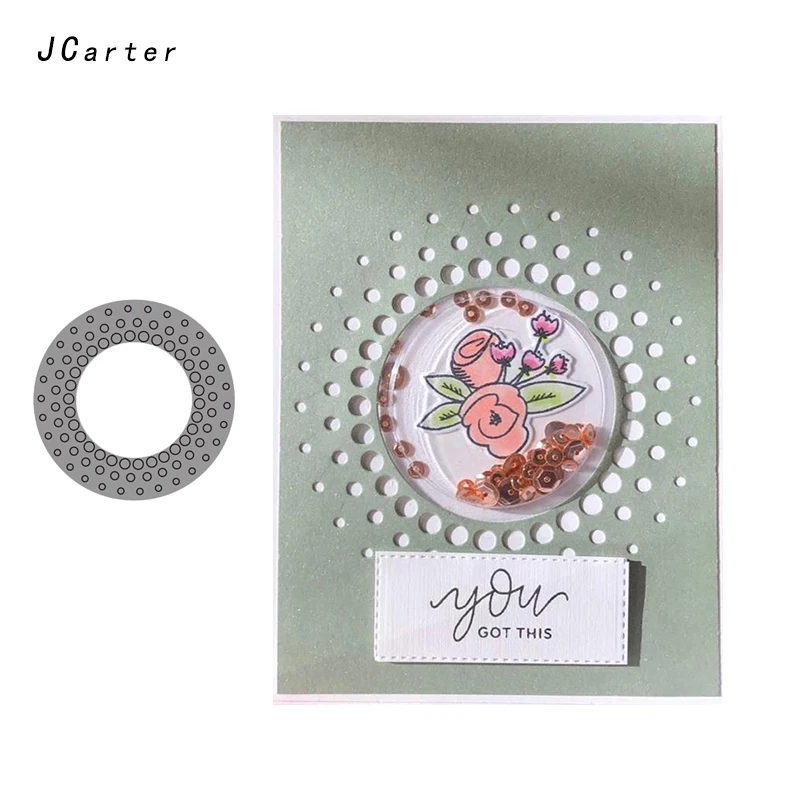 

JC Circle Metal Cutting Dies for Scrapbooking Dot Dies Cut Craft Die 2019 Stencil Handmade Paper Card Making Model Decoration