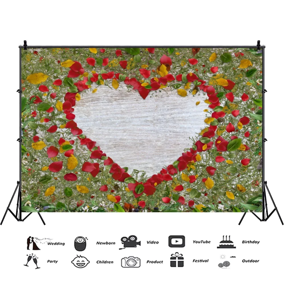 Laeacco Spring Colorful Heart Red Flowers Wall Baby Children Scene Photography Background Photographic Backdrop For Photo Studio Laeacco Spring Colorful Heart Red Flowers Wall Baby Children Scene Photography Background Photographic Backdrop For Photo Studio