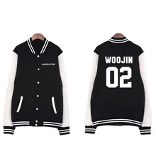 Модная бейсбольная куртка в консервативном стиле с именами членов группы с принтом для поклонников kpop унисекс флисовые однобортные куртки