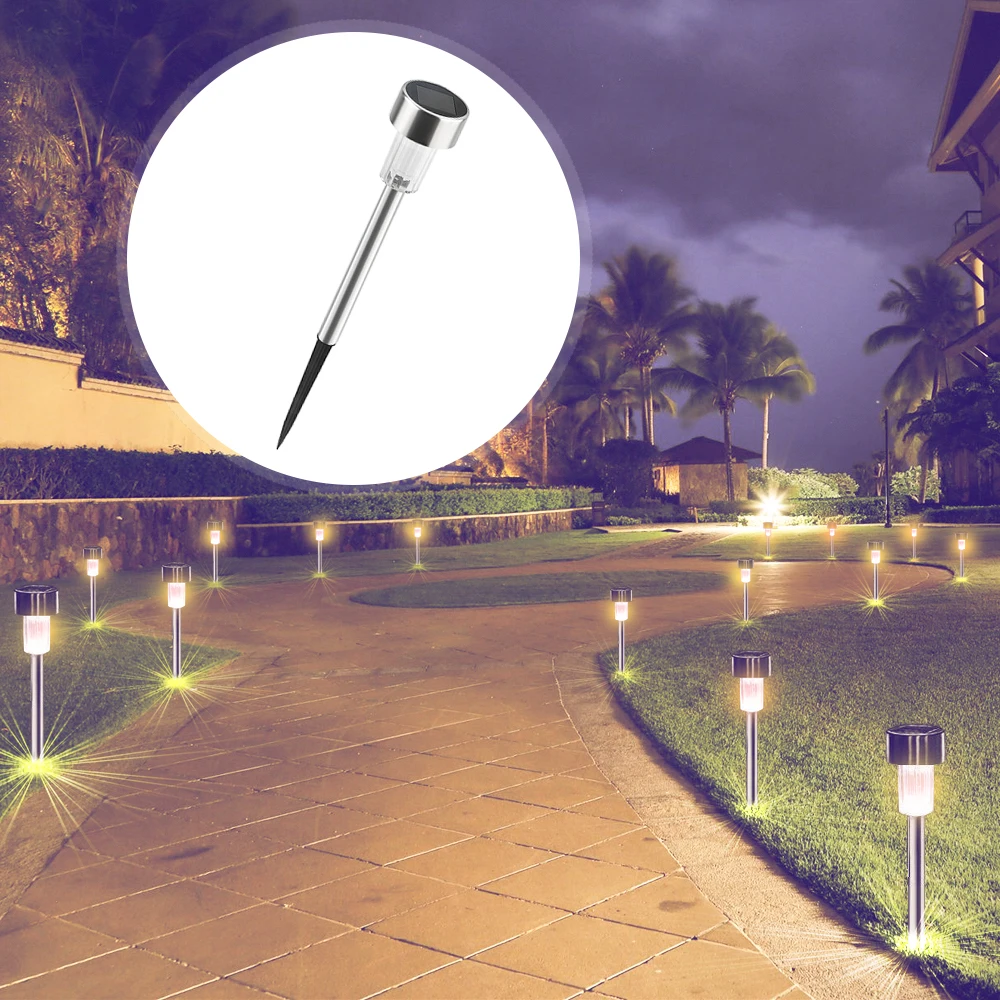 

12pcs/lot Garden Outdoor Lighting Solar Waterproof Lighting Lawn Lamp Path Yard For Garden Decorative Solar Power Solar Lamps