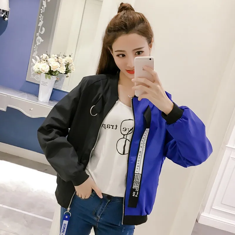 Basic Jackets Women 2019 Autumn Winter New Fashion Patchwork Jacket Coats Ladies Casual Long Sleeve Applique Chaquetas Female Basic Jackets Women 2019 Autumn Winter New Fashion Patchwork Jacket Coats Ladies Casual Long Sleeve Applique Chaquetas Female