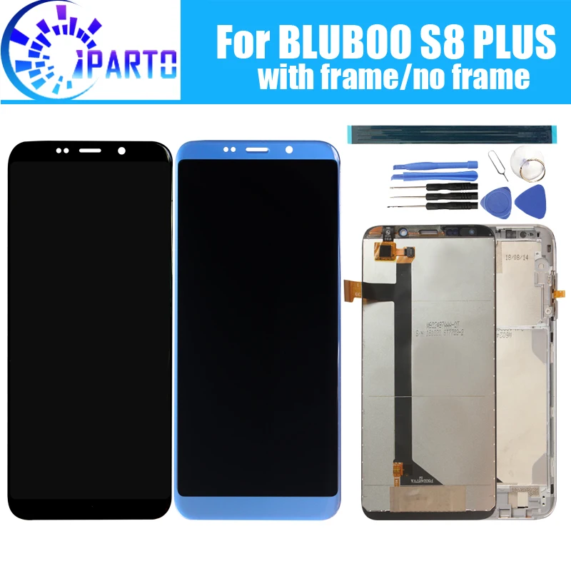 BLUBOO S8 PLUS ЖК-дисплей+ сенсорный экран протестированный ЖК-дигитайзер стеклянная панель Замена для BLUBOO S8 PLUS