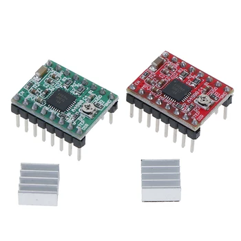 

Stepstick A4988 Stepper Motor Driver Reprap 4 PCB Board Replace A4988 For 3D Printer Parts Ramps +1pcs Heatsink