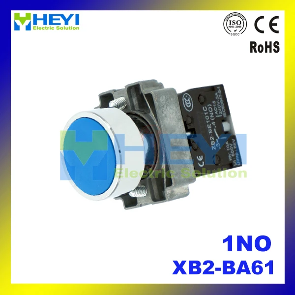 XB2 BA61 pressure switch 22mm Blue Momentary push button reset button