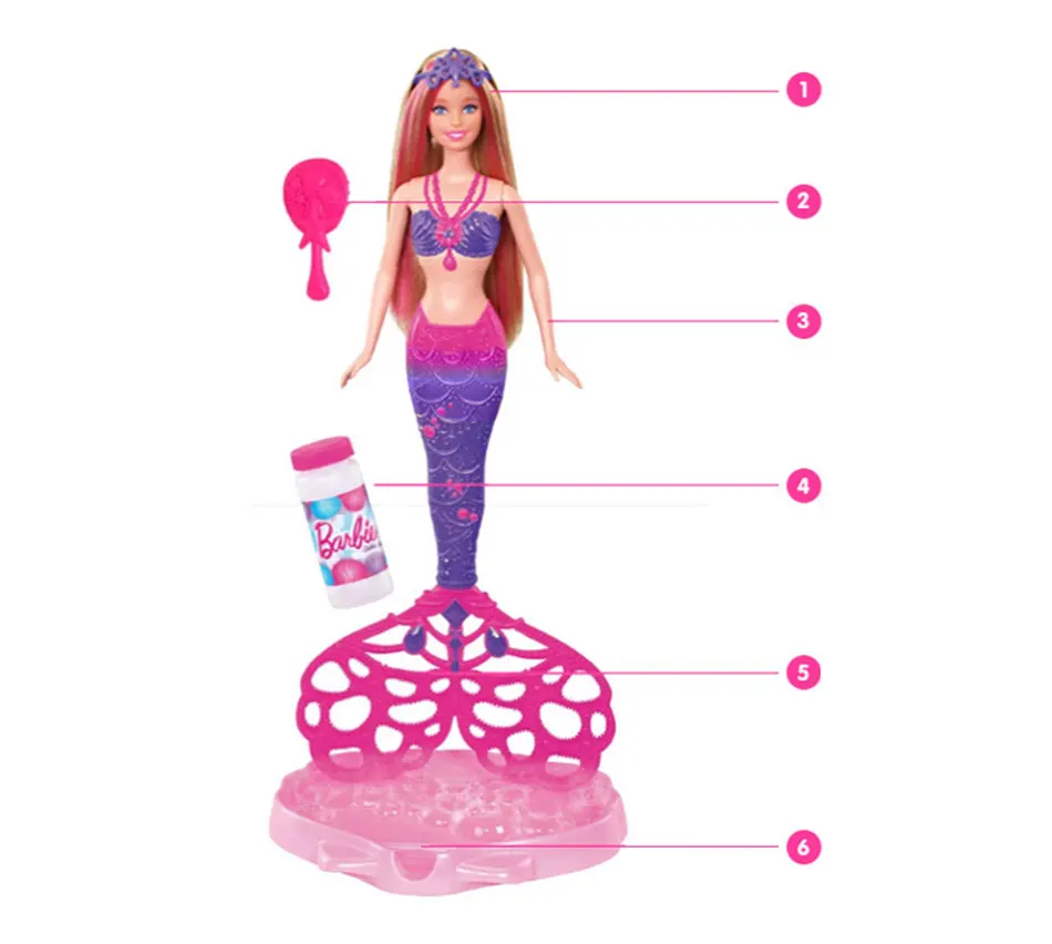 Бренд Барби, кукла Русалочка с радужными огнями, куклы для девочек, игрушки для детей, подарок на день рождения, подарок, Boneca