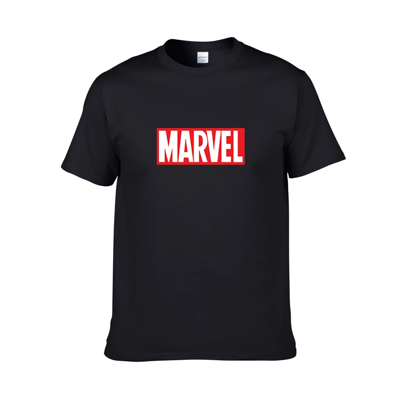 

Fashion Men T-Shirts MARVEL letter Printed T shirt Homme Summer Short Sleeve T Shirts Brand Men's Tee Shirts Man Clothes