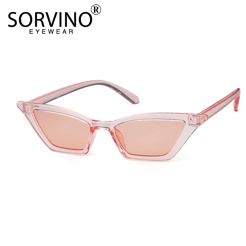 SORVINO маленькие солнцезащитные очки кошачий глаз женские дизайнерские брендовые Ретро розовые красные черные маленькие кошачьи солнечные очки Модные оттенки SVN94B