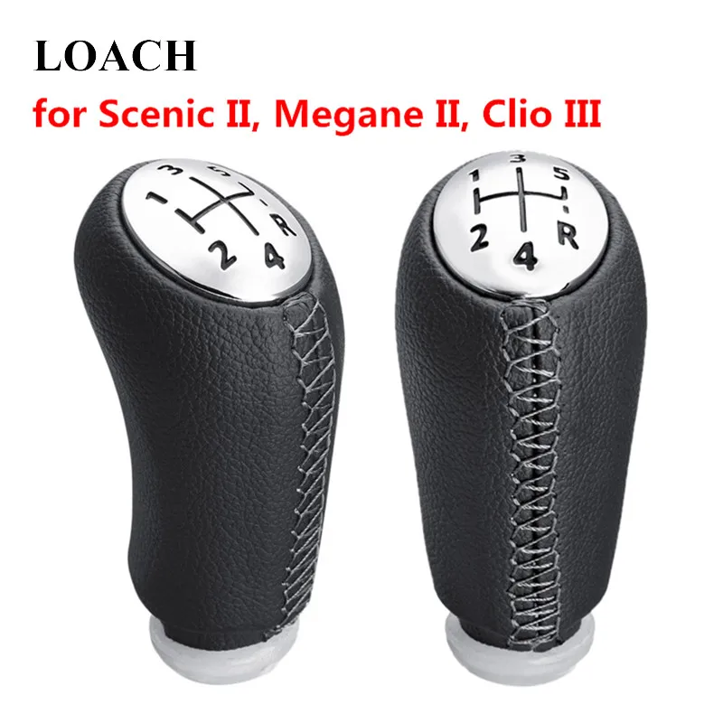 

5Speed Chromed MT Gear Shift Knob for Renault Scenic II MK2 Megane 2 MK2 Clio III MK3 Shifter Lever Stick Headball Pen Ball Arm