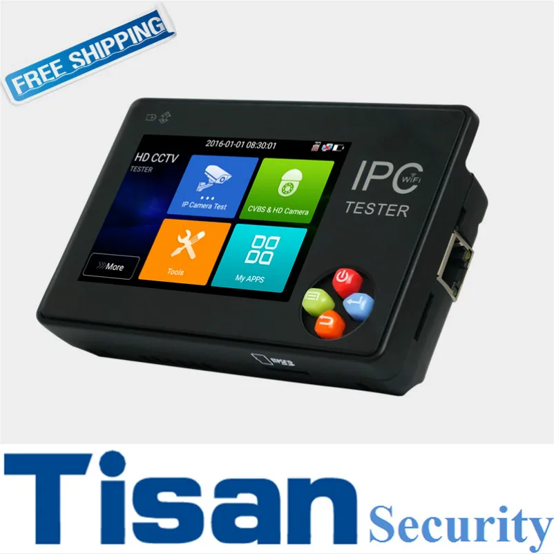 

3.5 inch Touch Screen IP Camera Tester Monitor IP Camera HD H.265 Analog Camera Tester PTZ 1080P ONVIF Wifi 12V1A Output