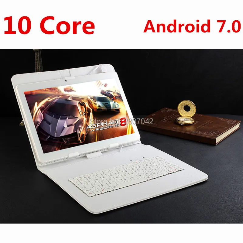 

Google Android 7.0 10.1 inch tablet Deca Core 4GB RAM 128GB ROM 4G FDD LTE 1920x1200 IPS 8.0MP Dual SIM Cards Tablet 10.1 Laptop