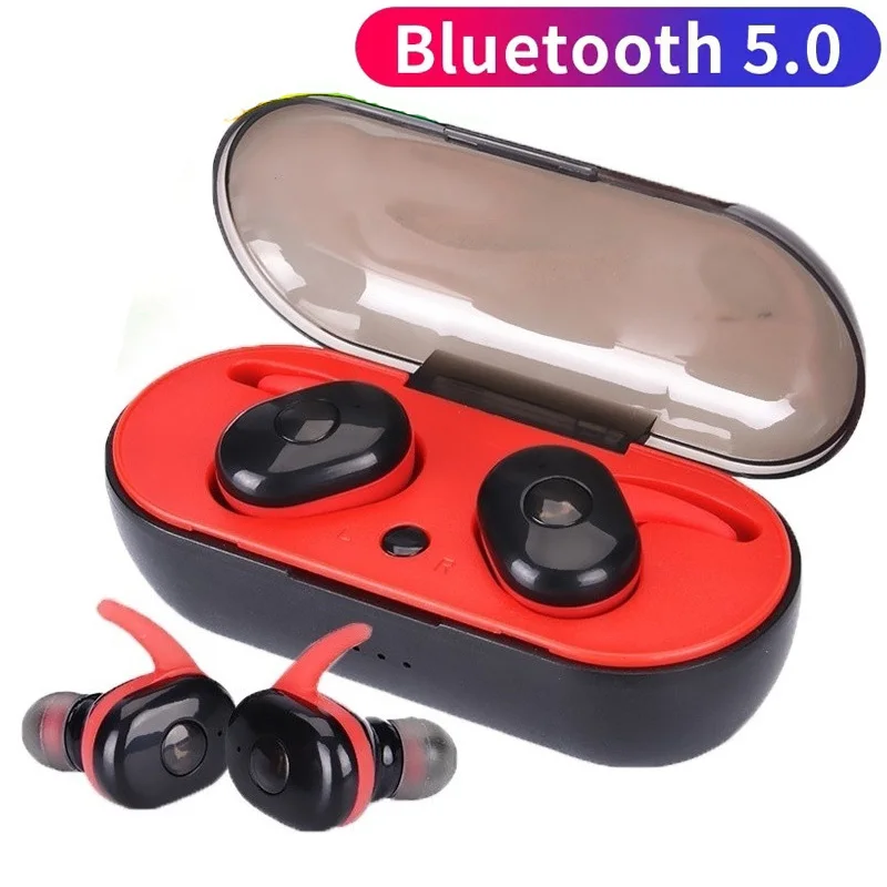 Teamyo TWS 5 0 Беспроводная bluetooth гарнитура с глубокими басами стерео Bluetooth спортивные